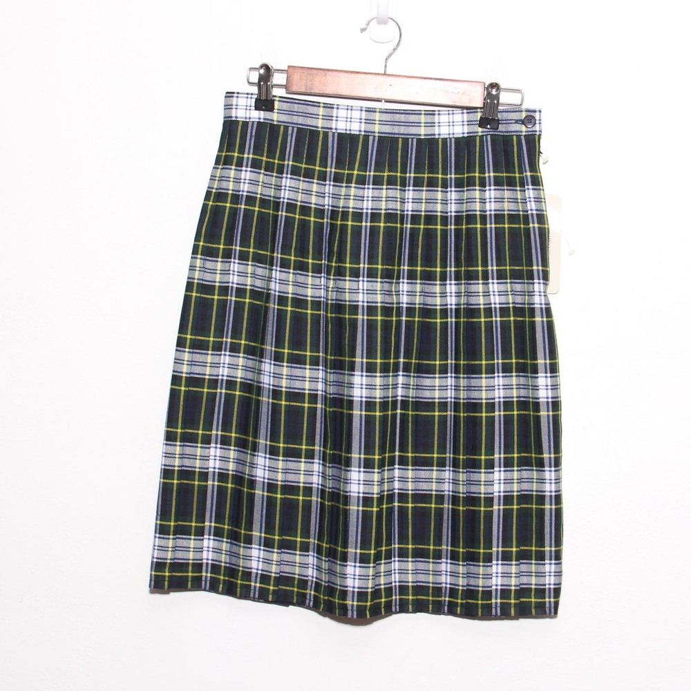 NEW Vintage Tartan plaid pleated skirt Karen Scott Size 10